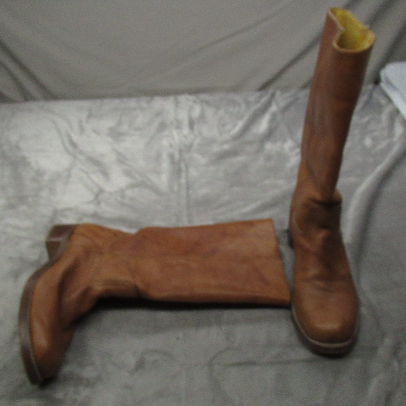 Frye Men? 10m Campus 14l Boots Saddle Brown Leather Tall Riding Square Toe Usa